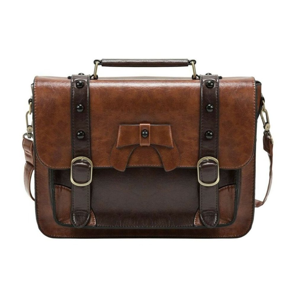 Women's Small Bow Messenger Bags - Color - Chicory
